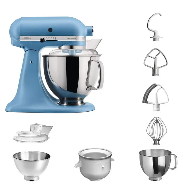 kitchenaid-artisan-5ksm175ps-k-chenmaschine-mit-eismaschinen-paket image 1