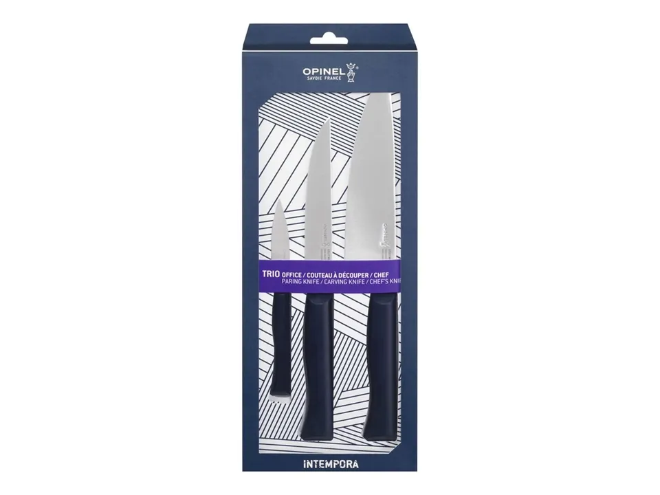 opinel-intempora-ii-trio-set-messer-33-5-cm-blau-3-teiliges-k-chenmesser-set-mit image 1