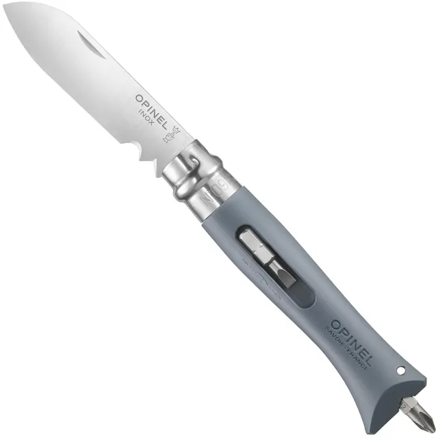 opinel-no-09-diy-taschenmesser-mit-modifiziertem-sandvik-stahl-12c27-abisolierer image 1