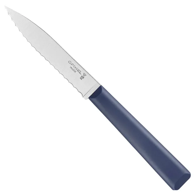 opinel-k-chenmesser-no-313-mit-wellenschliff-office-crant-dunkelblau-10-cm-kling image 1