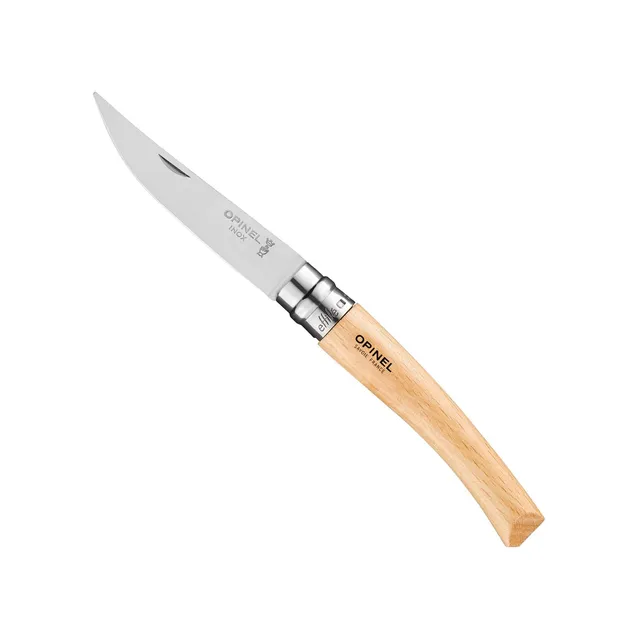 opinel-n-08-effil-taschenmesser-buchenholz-2023-6-schlanke-klinge image 1