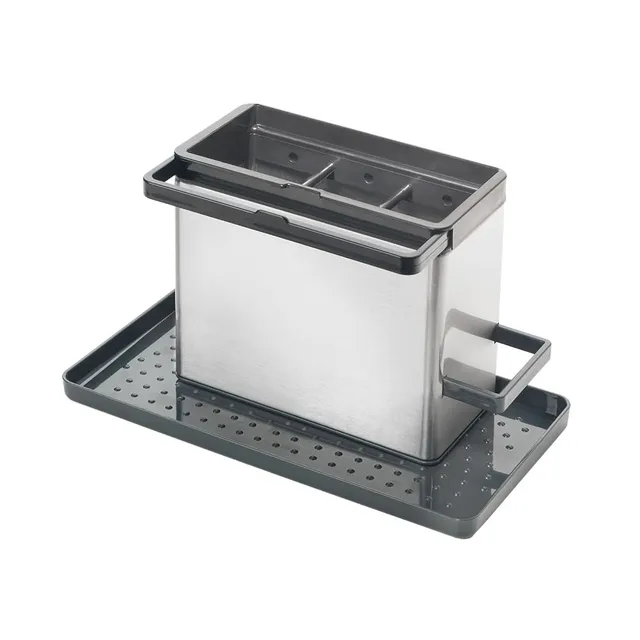 metaltex-tidytex-sp-lbecken-organizer-aus-edelstahl-24-x-13-x-14-cm image 1