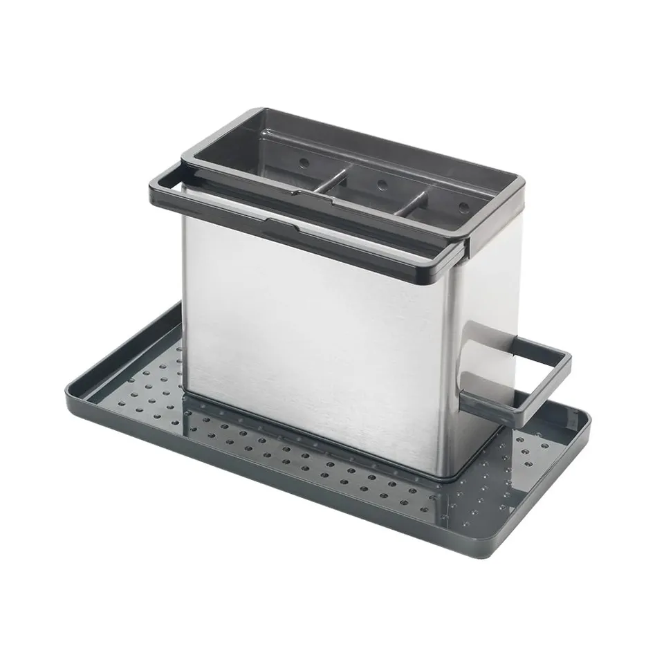 metaltex-tidytex-sp-lbecken-organizer-aus-edelstahl-24-x-13-x-14-cm image 1