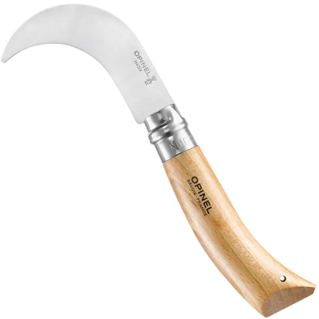 opinel-hippe-nr-10-mit-sandvik-edelstahlklinge-buchenholzgriff-gartenmesser image 1