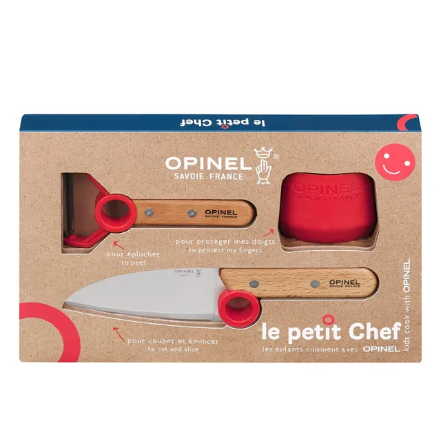 opinel-le-petit-chef-kinder-kochmesser-set-3-teilig-kochmesser-fingerschutz-spar image 1