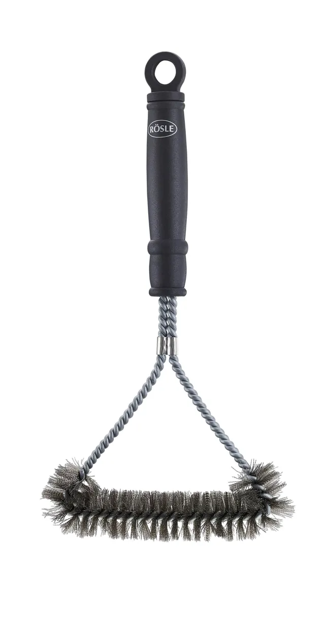 r-sle-grillrost-reinigungsb-rste-edelstahl-f-r-bbq-roste-stahlborsten-30-cm-schw image 1