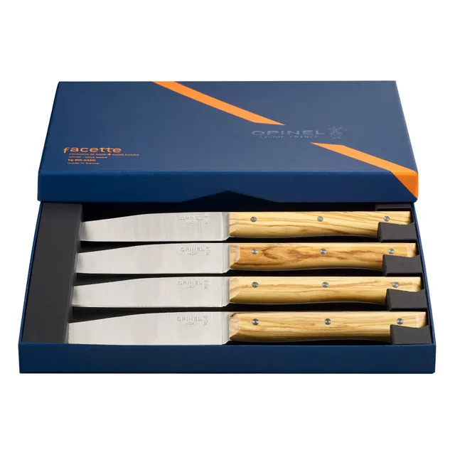 opinel-facette-ash-tafelmesser-set-4-teilig-esche-und-ma5-stahl-254645 image 1