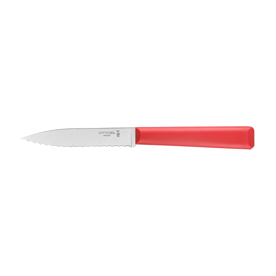 opinel-k-chenmesser-no-313-wellenschliff-kunststoff-griff-rot image 1