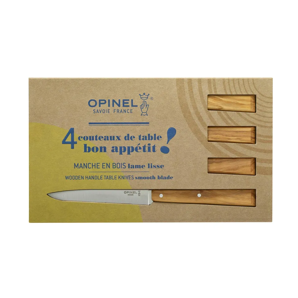 opinel-esprit-sud-messerset-olivenholz-tafelmesser-mehrfarbig-gabel-messer image 1