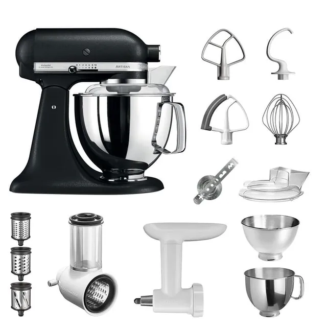 kitchenaid-artisan-k-chenmaschine-starter-paket-5ksm175psebk-inkl-gem-seschneide image 1