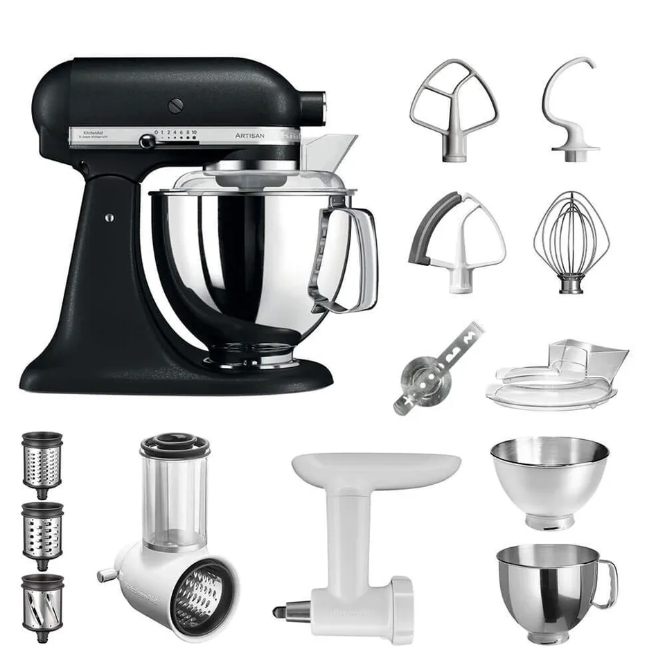 kitchenaid-artisan-k-chenmaschine-starter-paket-5ksm175psebk-inkl-gem-seschneide image 1