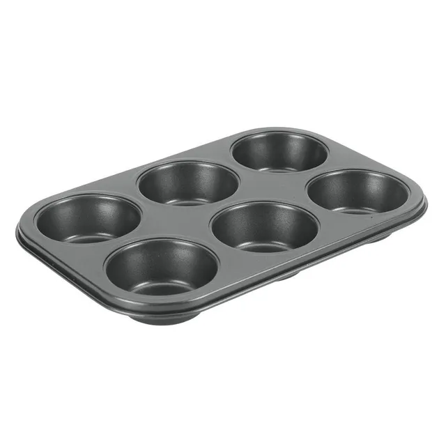 metaltex-superior-muffinform-f-r-6-muffins-antihaftbeschichtete-metallform-schwa image 1