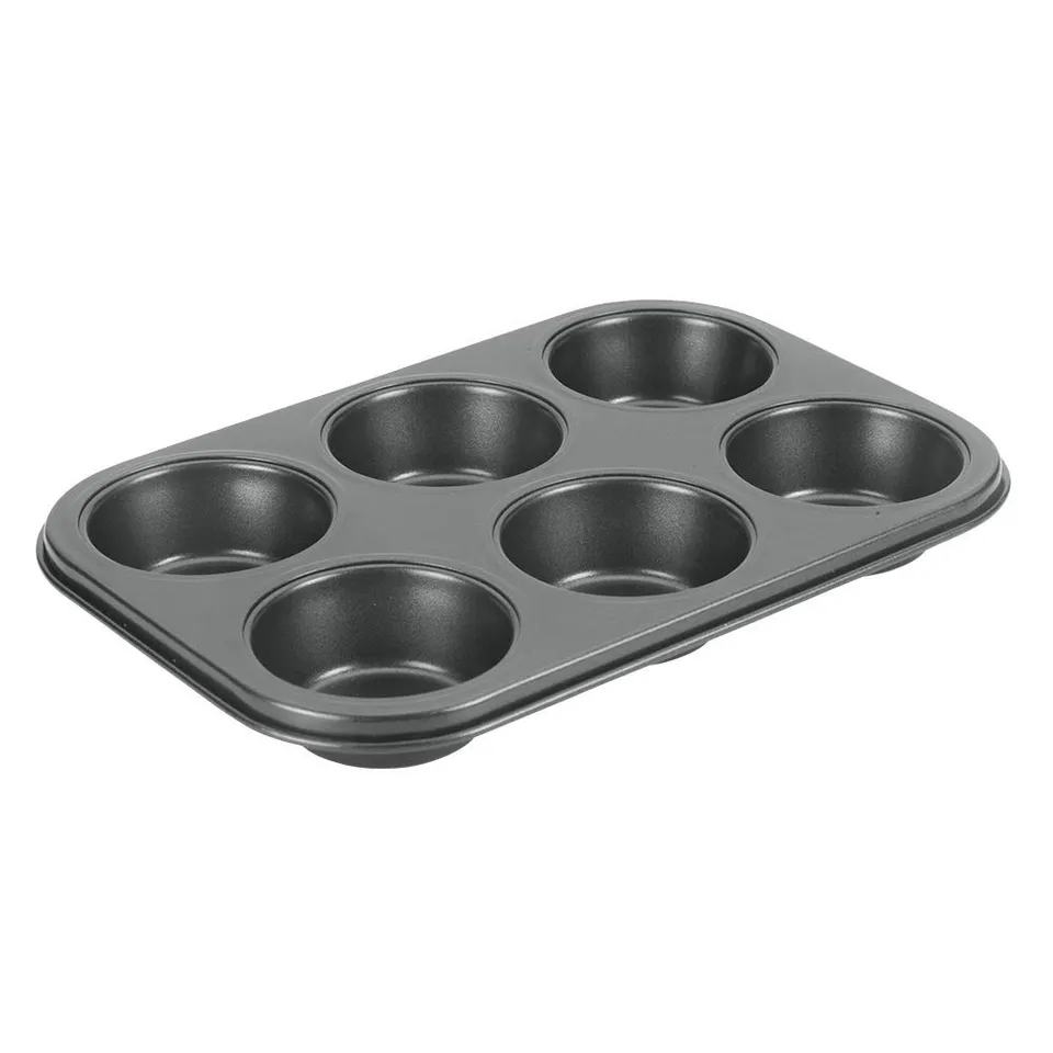 metaltex-superior-muffinform-f-r-6-muffins-antihaftbeschichtete-metallform-schwa image 1