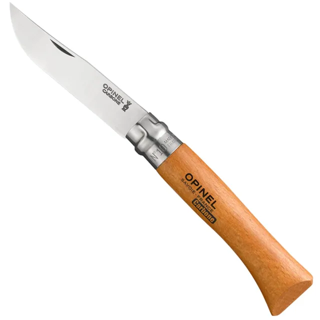 opinel-carbon-messer-n-06-mit-hartholzgriff-blisterverpackung-erwachsenengr-e image 1
