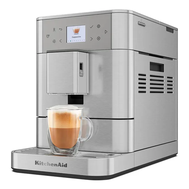 kitchenaid-kaffeevollautomat-kf6-edelstahl-15-getr-nke-automatische-milchaufsch- image 1