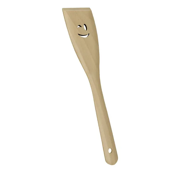 metaltex-pfannenwender-aus-buchenholz-mit-smiley-motiv-30-cm-zum-schutz-antihaft image 1