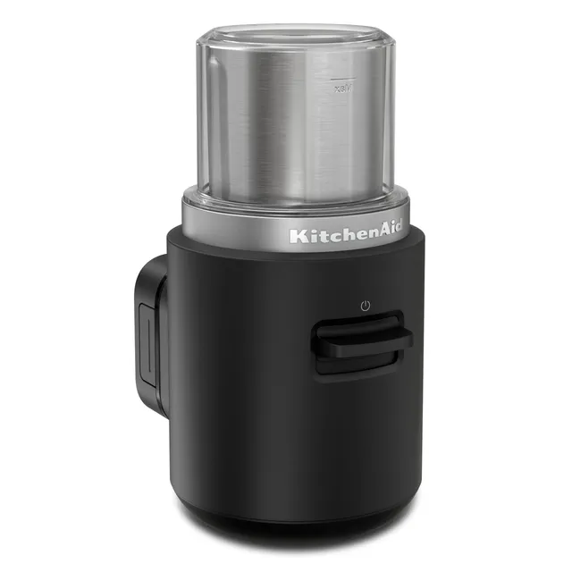 kitchenaid-kabellose-kaffeem-hle-go-cordless-113-g-bohnenbeh-lter-edelstahlkling image 1