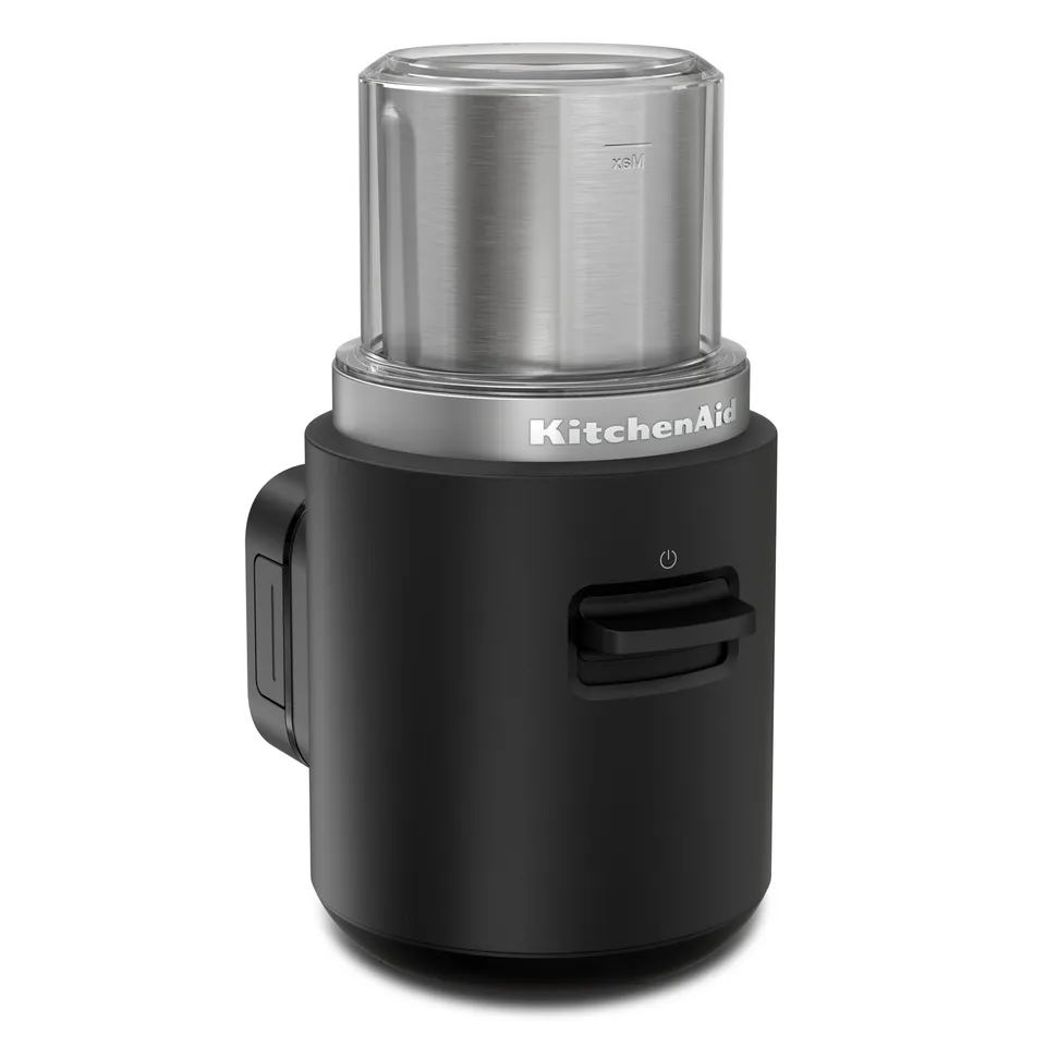 kitchenaid-kabellose-kaffeem-hle-go-cordless-113-g-bohnenbeh-lter-edelstahlkling image 1