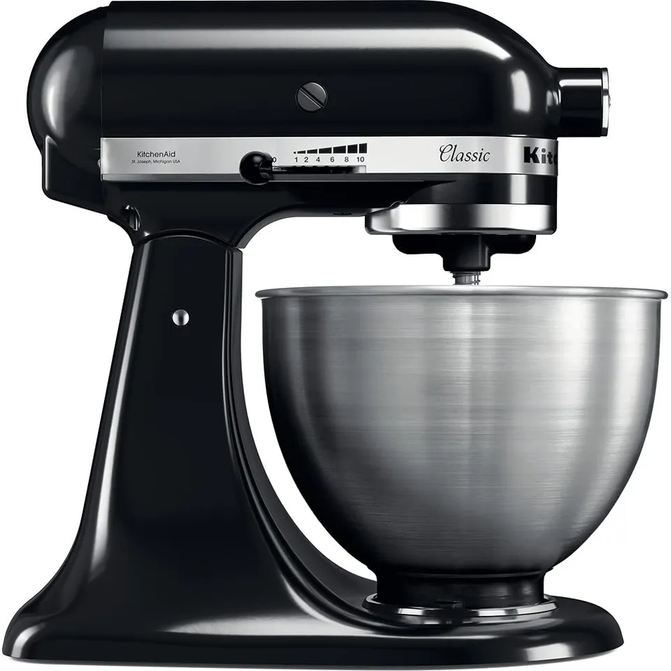 kitchenaid-classic-k-chenmaschine-4-3-l-onyx-schwarz-inkl-spritzschutz-einf-llsc image 1