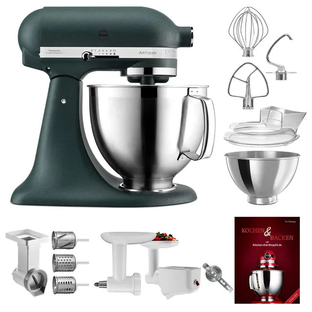 kitchenaid-artisan-k-chenmaschine-5ksm185psepp-multi-set-deluxe-185er-mit-gem-se image 1