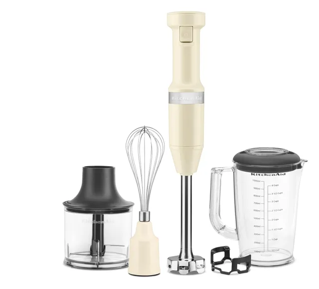 kitchenaid-stabmixer-mit-zubeh-r-mandelcreme-180-watt image 1