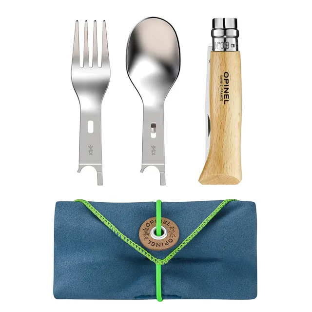 opinel-plus-picnic-no-08-buchenholz-taschenmesser-mit-zubeh-r-inkl-messer-korken image 1