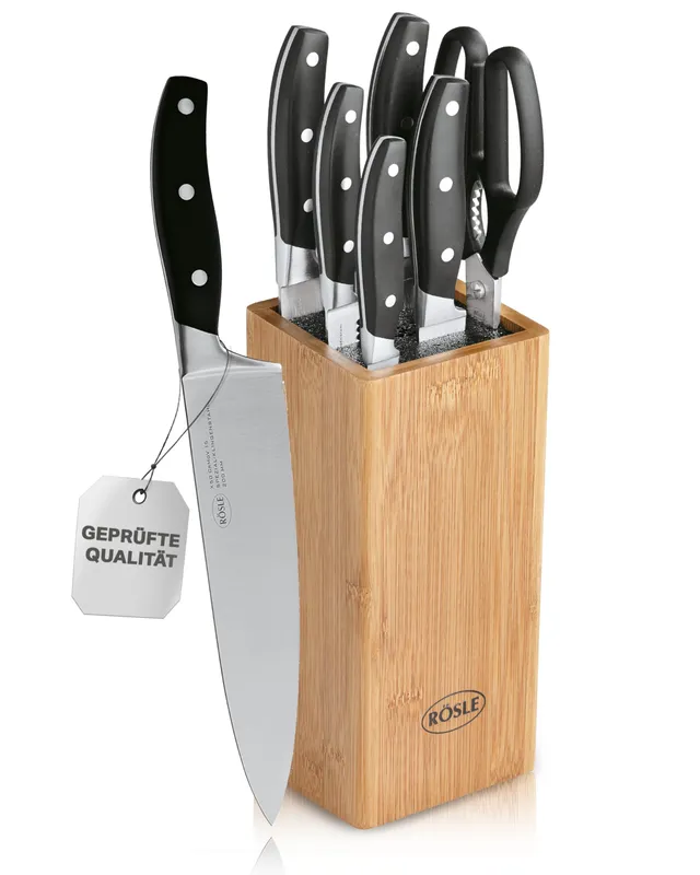 r-sle-cuisine-messerblock-7-tlg-mit-bambusblock-5-messer-schere image 1