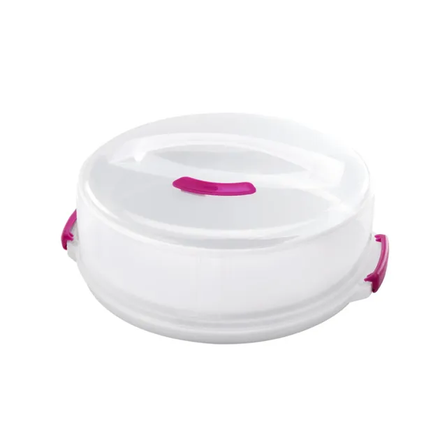 metaltex-tortenbeh-lter-h-henverstellbar-30-cm-polypropylen-wei-transparent image 1