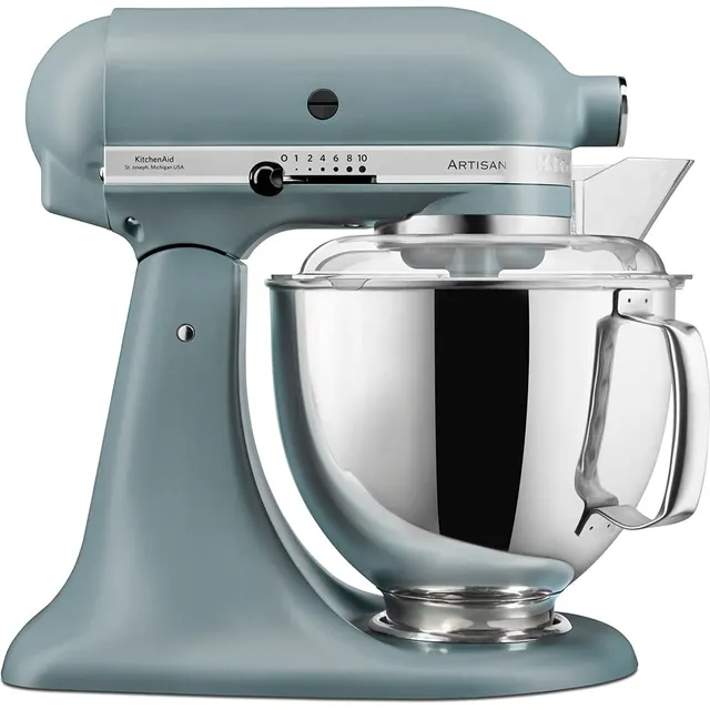 kitchenaid-artisan-4-8-l-k-chenmaschine-mit-fleischwolf-5ksm175psemf-nebelblau image 1