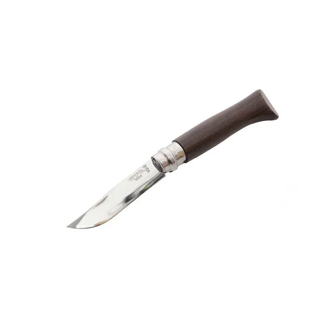 opinel-taschenmesser-nr-8-mit-ebenholzgriff-sandvik-edelstahl-viroblock-19-5-cm image 1