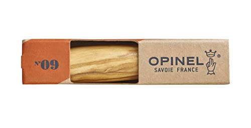 opinel-taschenmesser-no-09-mit-olivenholzgriff-und-12c27-stahl-rostfrei-mit-viro image 8