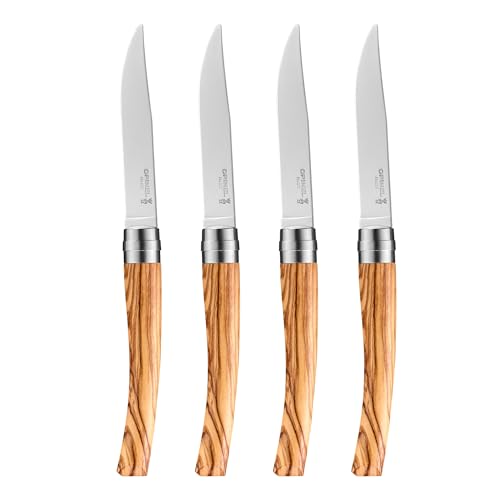 opinel-table-chic-messer-set-aus-olivenholz-4-st-ck-klingenl-nge-10-cm-254629 image 8