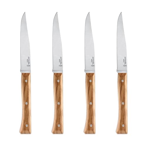 opinel-facette-olive-tafelmesser-set-4-teilig-rostfreier-ma5-stahl-11-cm-klinge image 4