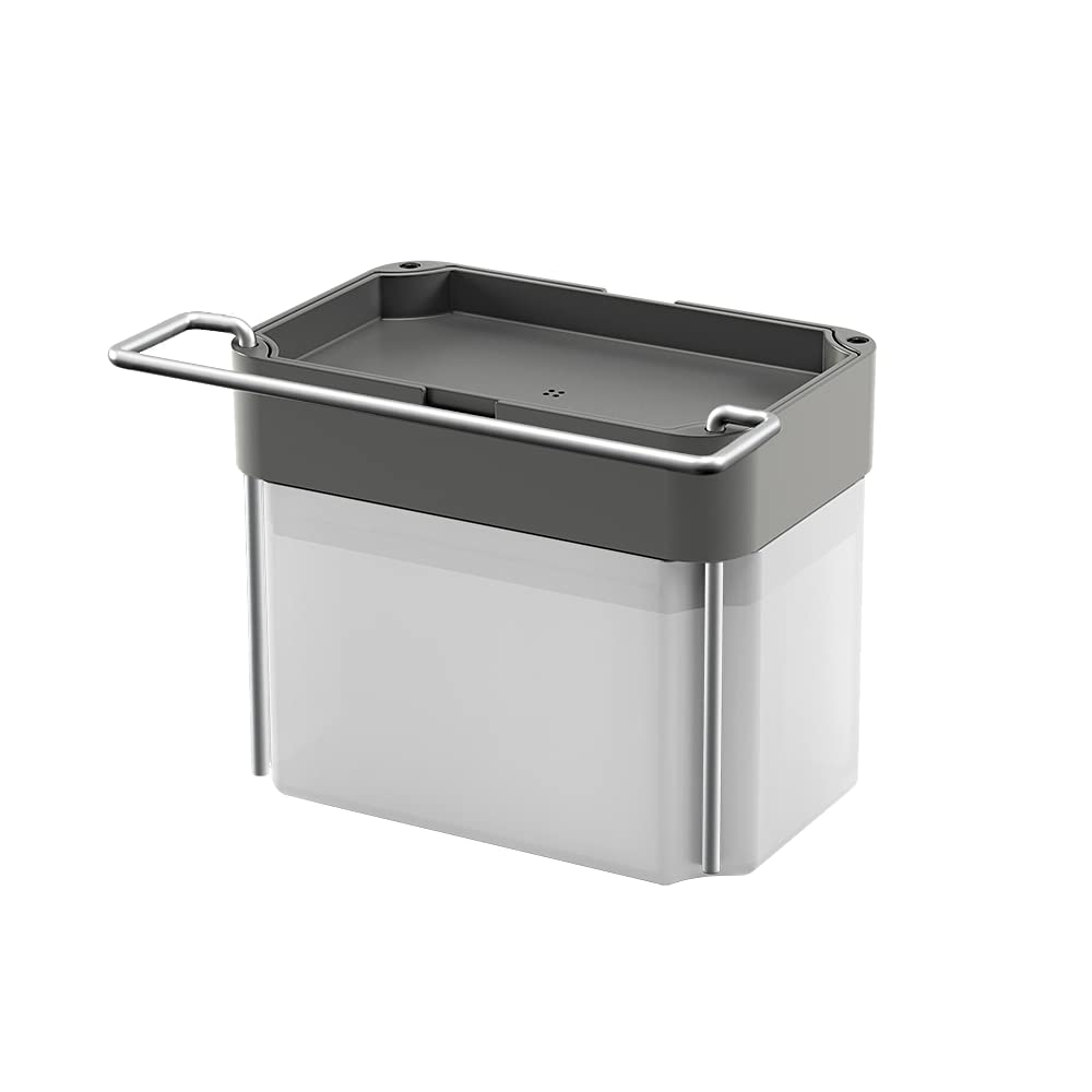 metaltex-sp-lmittelspender-mit-schwamm-und-ablage-grau-17x12x22-cm image 2