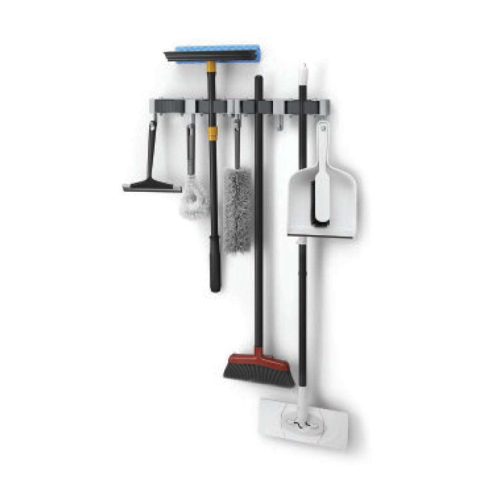 metaltex-hang-up-4-klemmleiste-als-besenhalter-mit-3-haken-2er-set-wandhalterung image 1