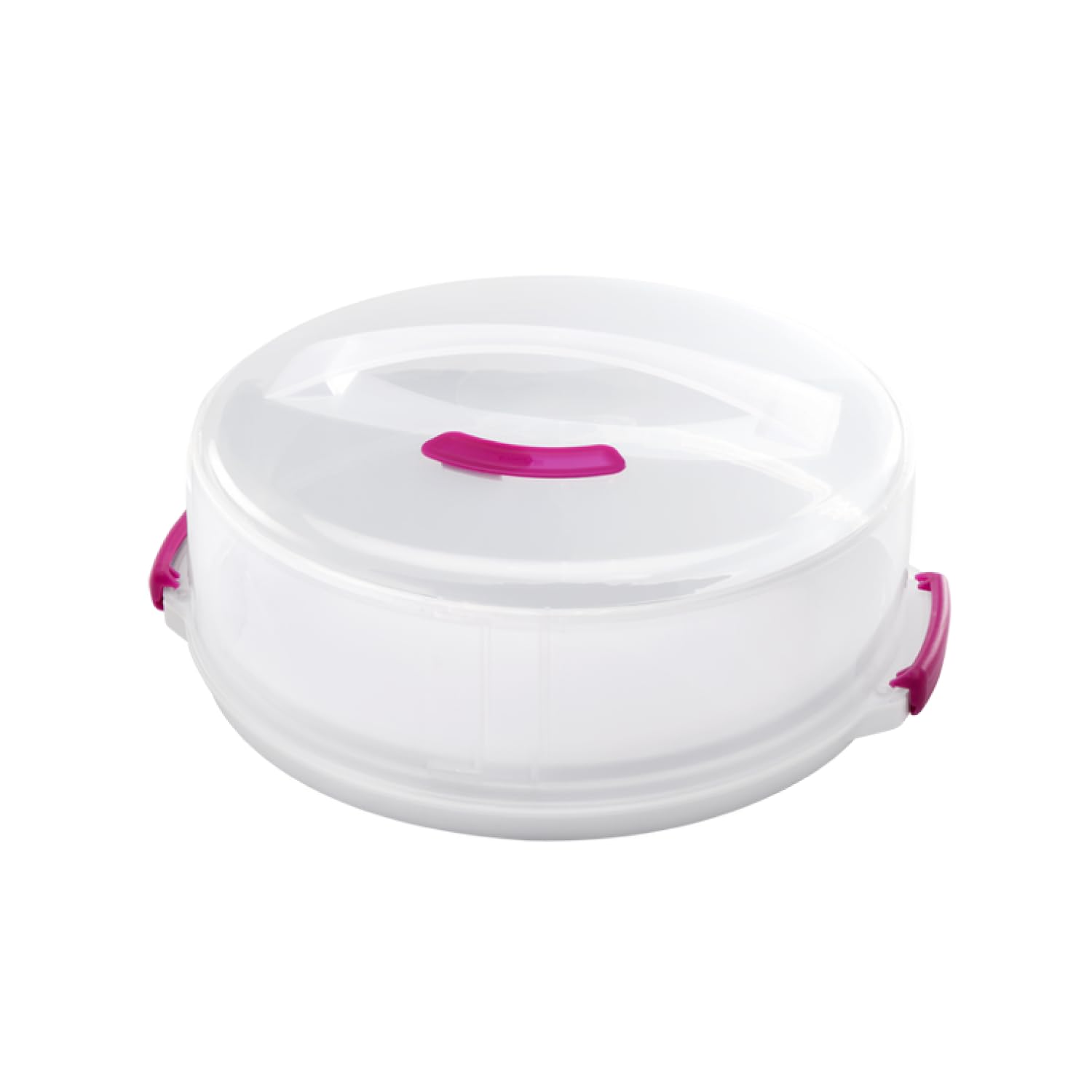 metaltex-tortenbeh-lter-h-henverstellbar-30-cm-polypropylen-wei-transparent image 1
