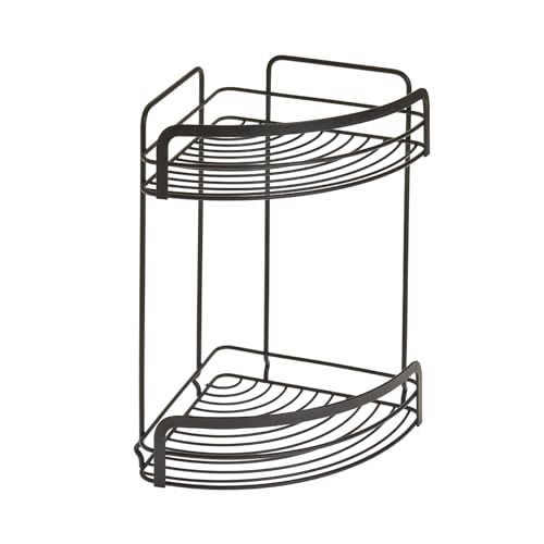 metaltex-corner-basket-2-tiers-eckregal-mit-2-ebenen-schwarz-20x20x30-cm image 8