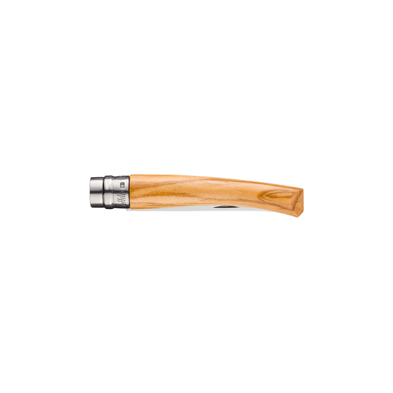 opinel-nr-08-taschenmesser-mit-edelstahlklinge-polierte-oberfl-che-und-olivenhol image 4