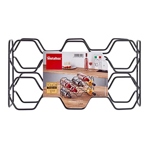 metaltex-hexagon-10-lava-flaschenregal-f-r-10-flaschen-43-x-12-x-22-cm image 8