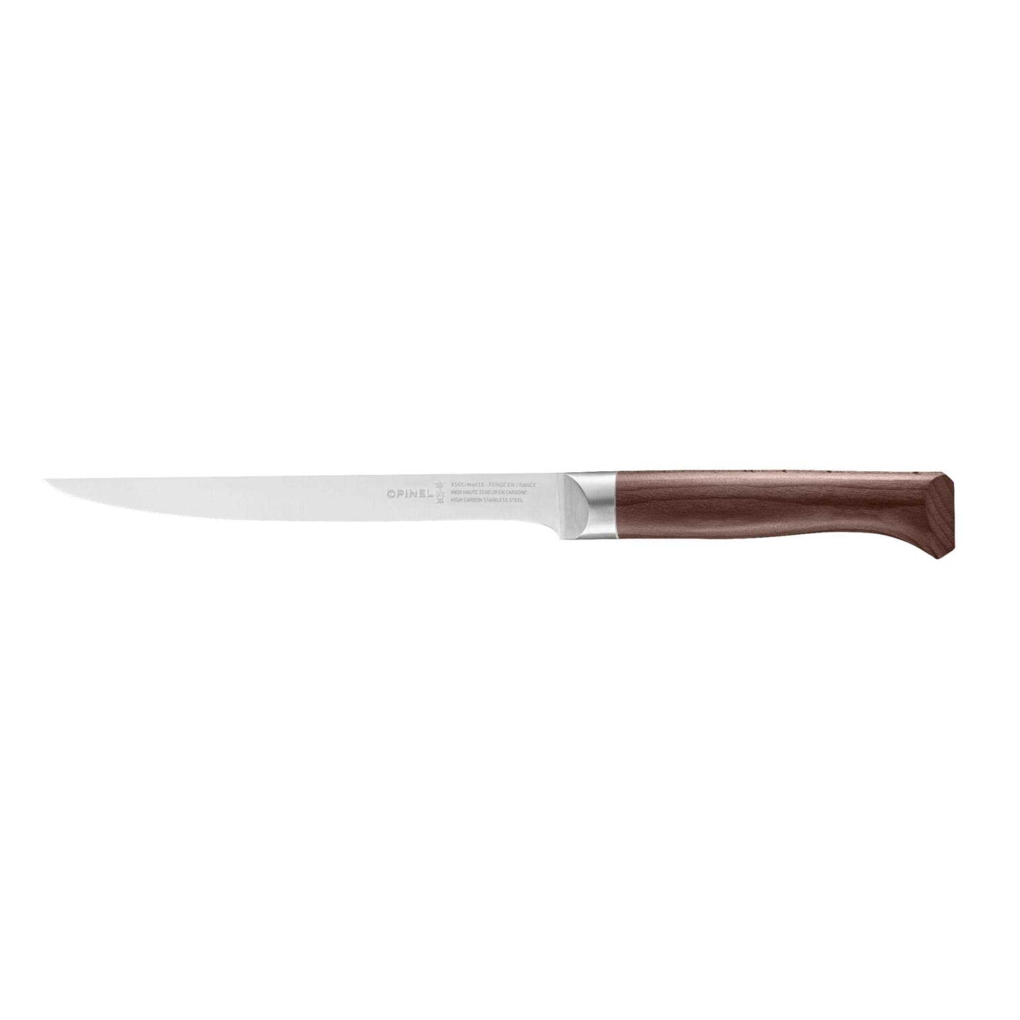 opinel-forges-1890-filetiermesser-18-cm-flexibles-messer-mit-buchenholzgriff-bra image 1