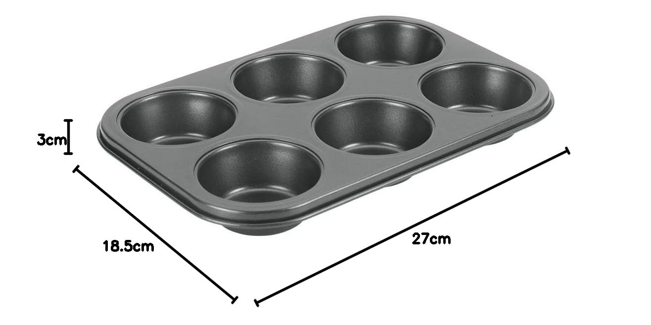 metaltex-superior-muffinform-f-r-6-muffins-antihaftbeschichtete-metallform-schwa image 2