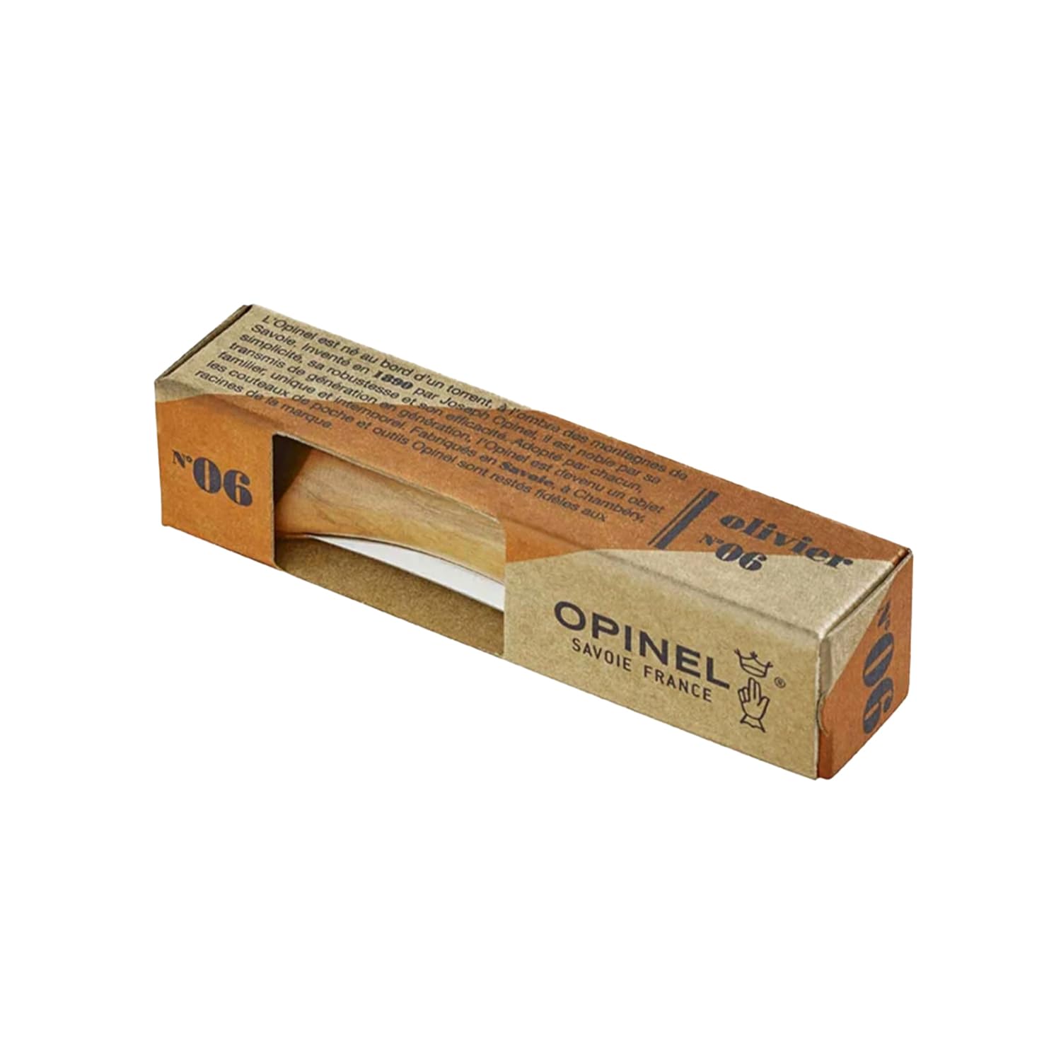 opinel-no-6-taschenmesser-olive-wood-rostfreier-stahl-outdoor-messer image 2