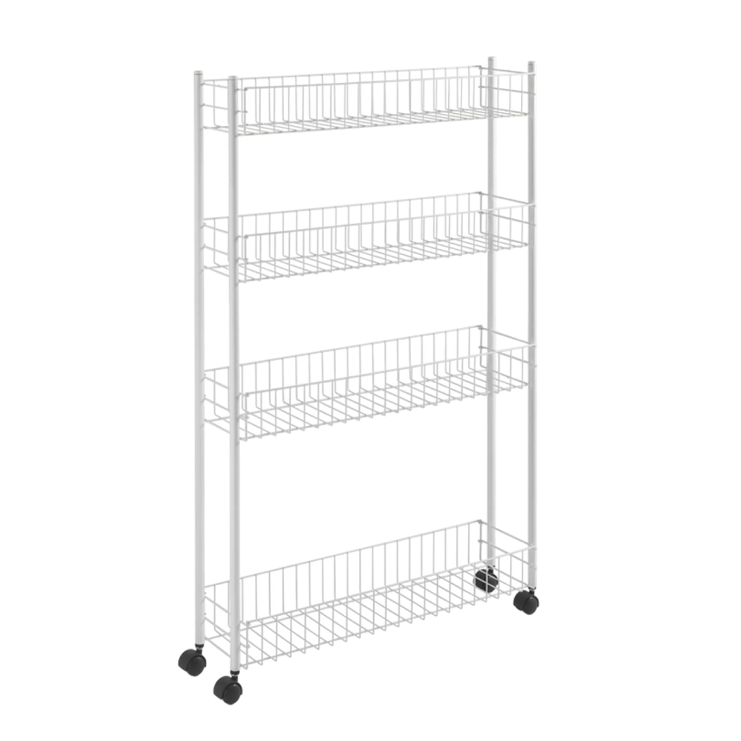 metaltex-fino-allzweckwagen-4-etagen-extra-schmal-16-cm-wei-metall image 1
