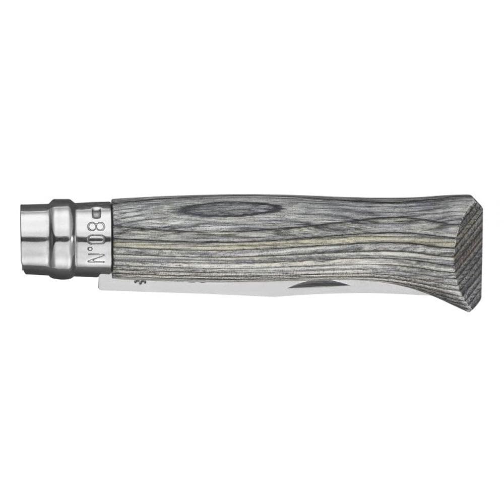 opinel-no-08-luxus-taschenmesser-mit-schichtholzgriff-grau-8-5-cm-klinge-viroblo image 3