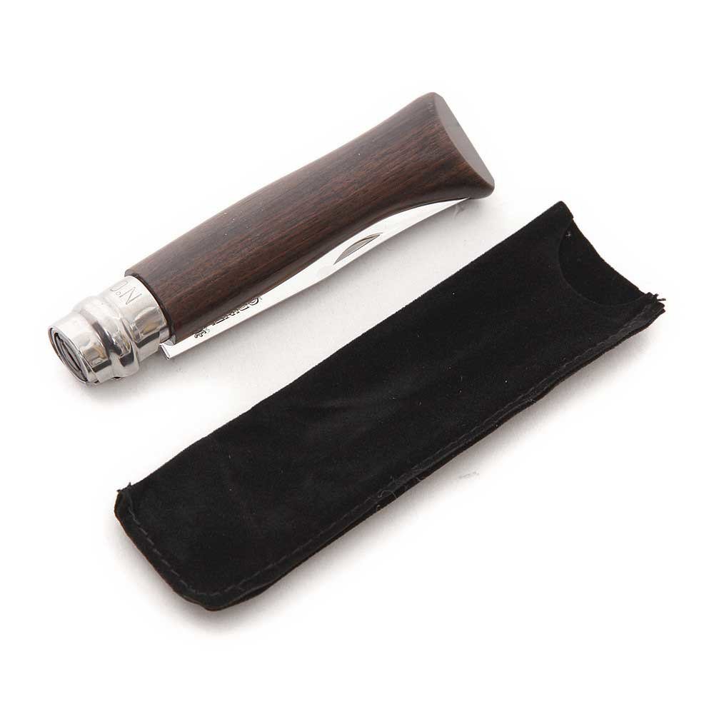 opinel-taschenmesser-nr-8-mit-ebenholzgriff-sandvik-edelstahl-viroblock-19-5-cm image 3