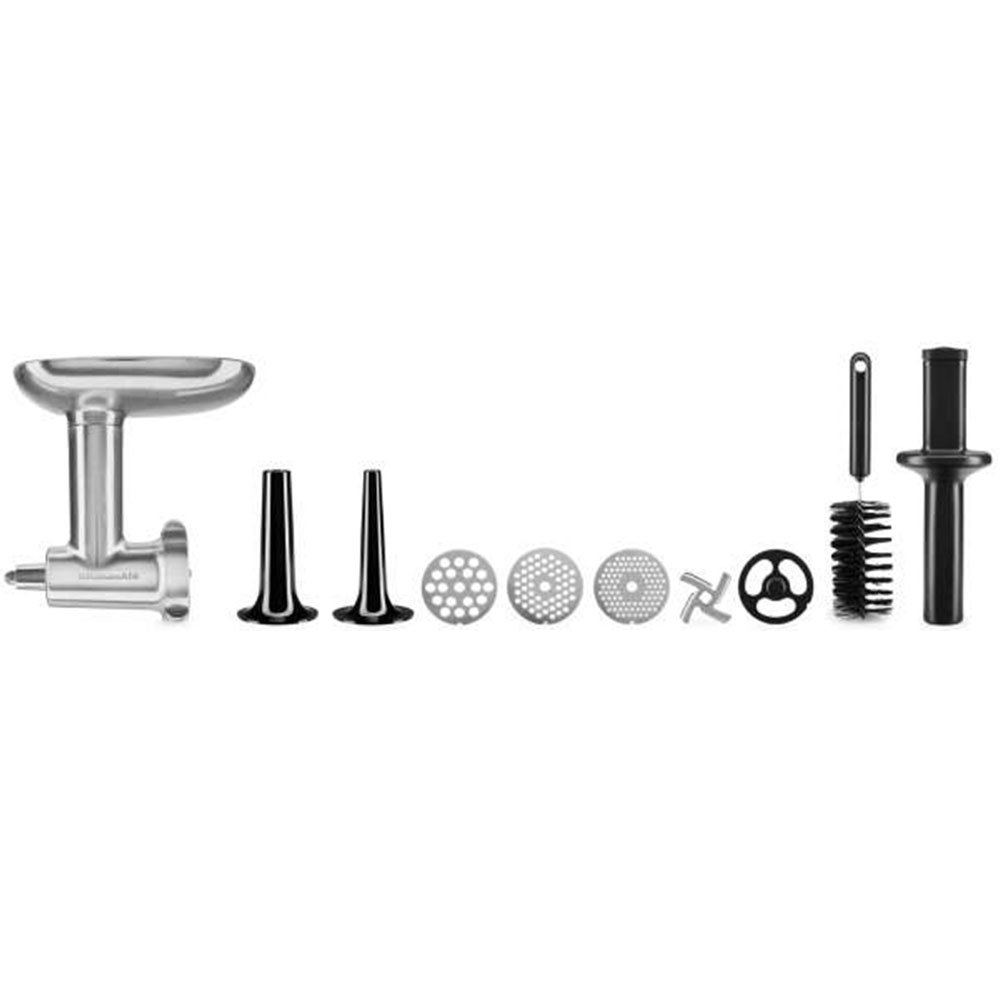 kitchenaid-ganzmetall-fleischwolf-mit-wurstf-ller-5ksmmga-silver image 2