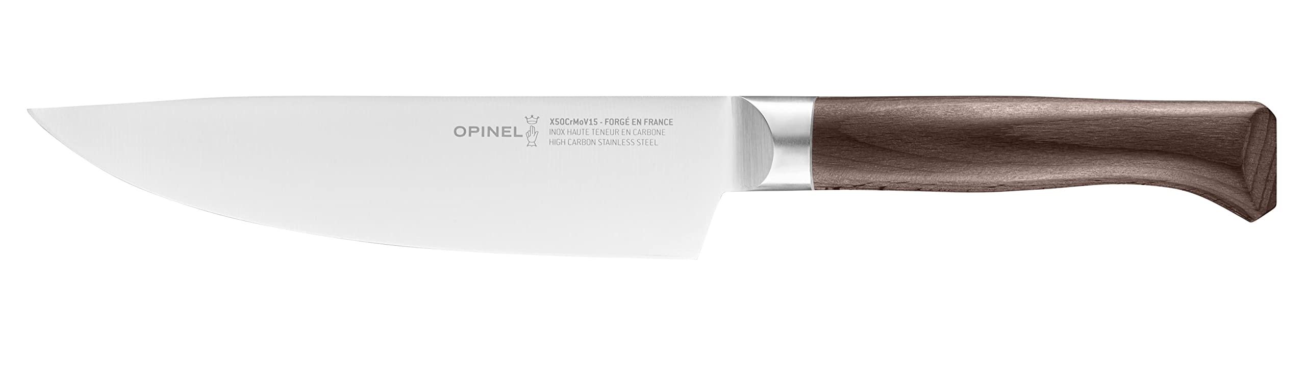 opinel-les-forg-1890-chefmesser-klein-254546-17-cm-klinge-edelstahl-buchenholzgr image 1