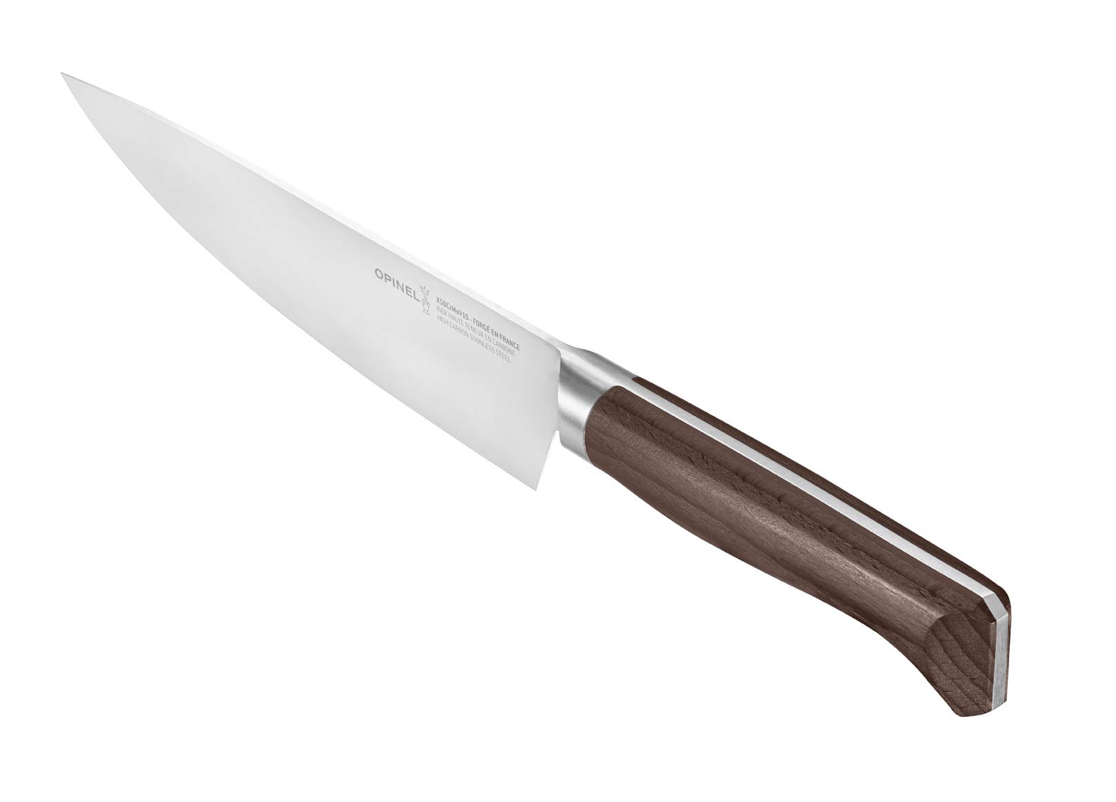 opinel-les-forg-s-chefmesser-20-cm-geschmiedete-x50crmov15-klinge-buchenholzgrif image 3