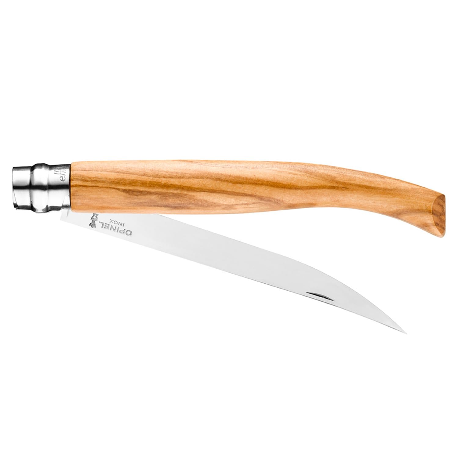 opinel-nr-15-effil-schneidemesser-15-cm-konisch-polierte-klinge-edelstahl-oliven image 2
