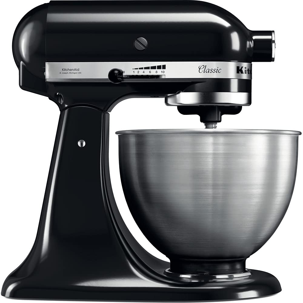 kitchenaid-classic-k-chenmaschine-4-3-l-onyx-schwarz-inkl-spritzschutz-einf-llsc image 1